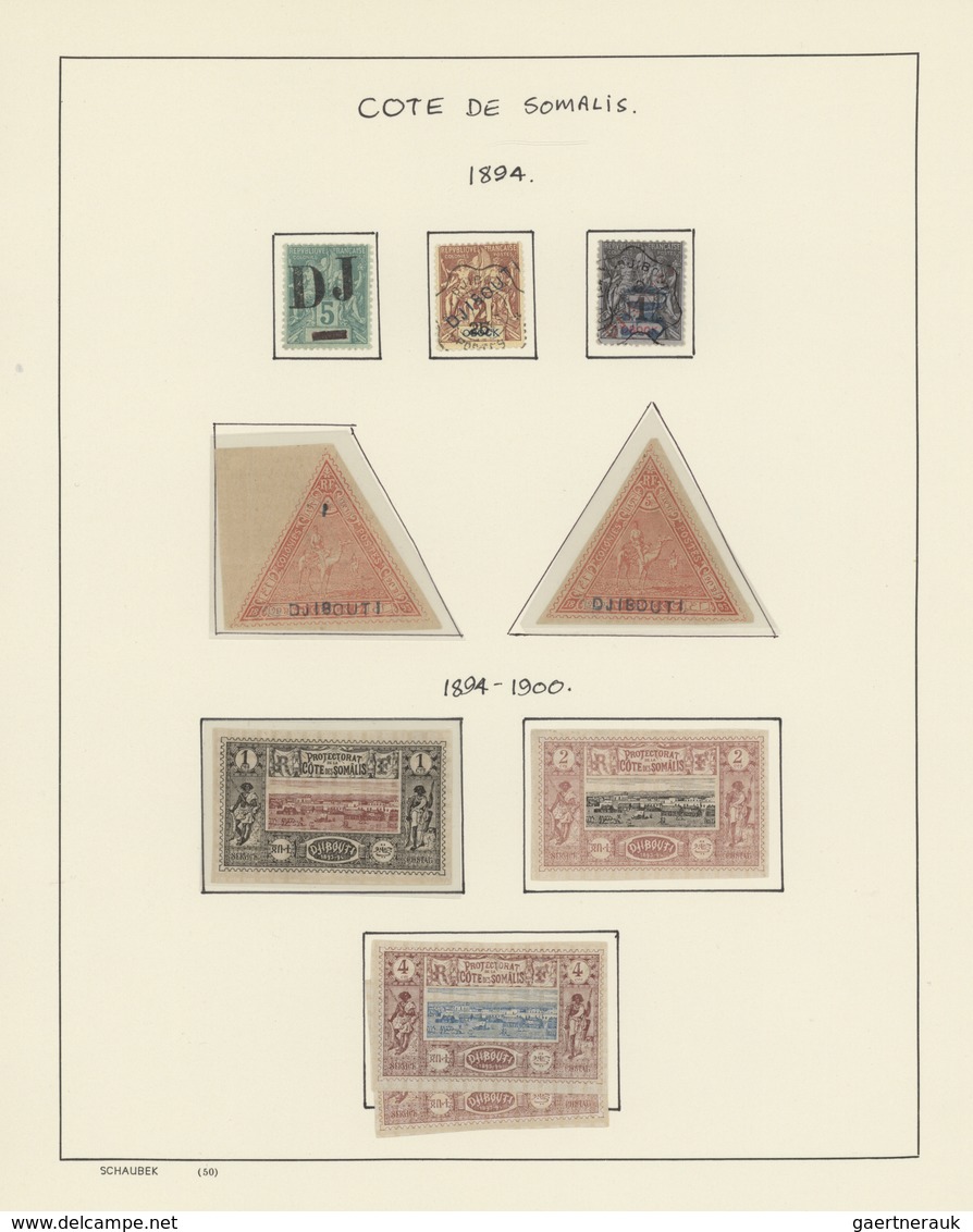 Französische Somaliküste: 1894/1958, A Splendid, Mainly Mint Collection On Album Pages, Comprising E - Usados