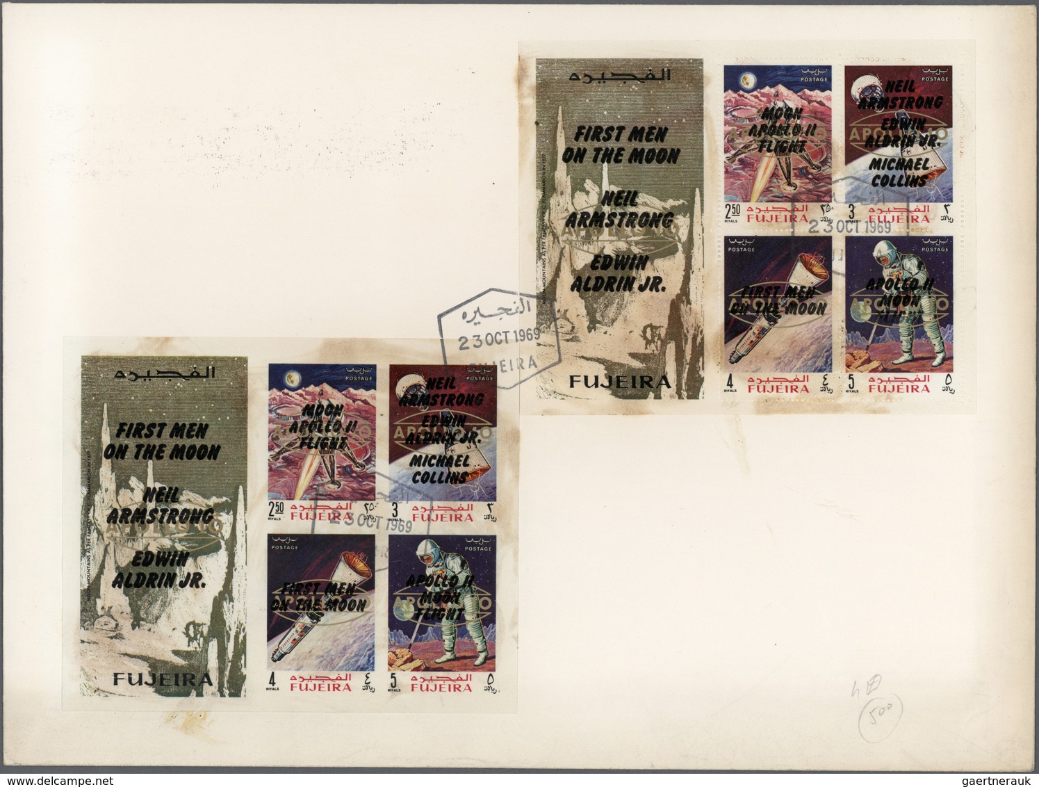 Fudschaira / Fujeira: 1969/1972, assortment incl. de luxe sheets on registered covers, further unadd