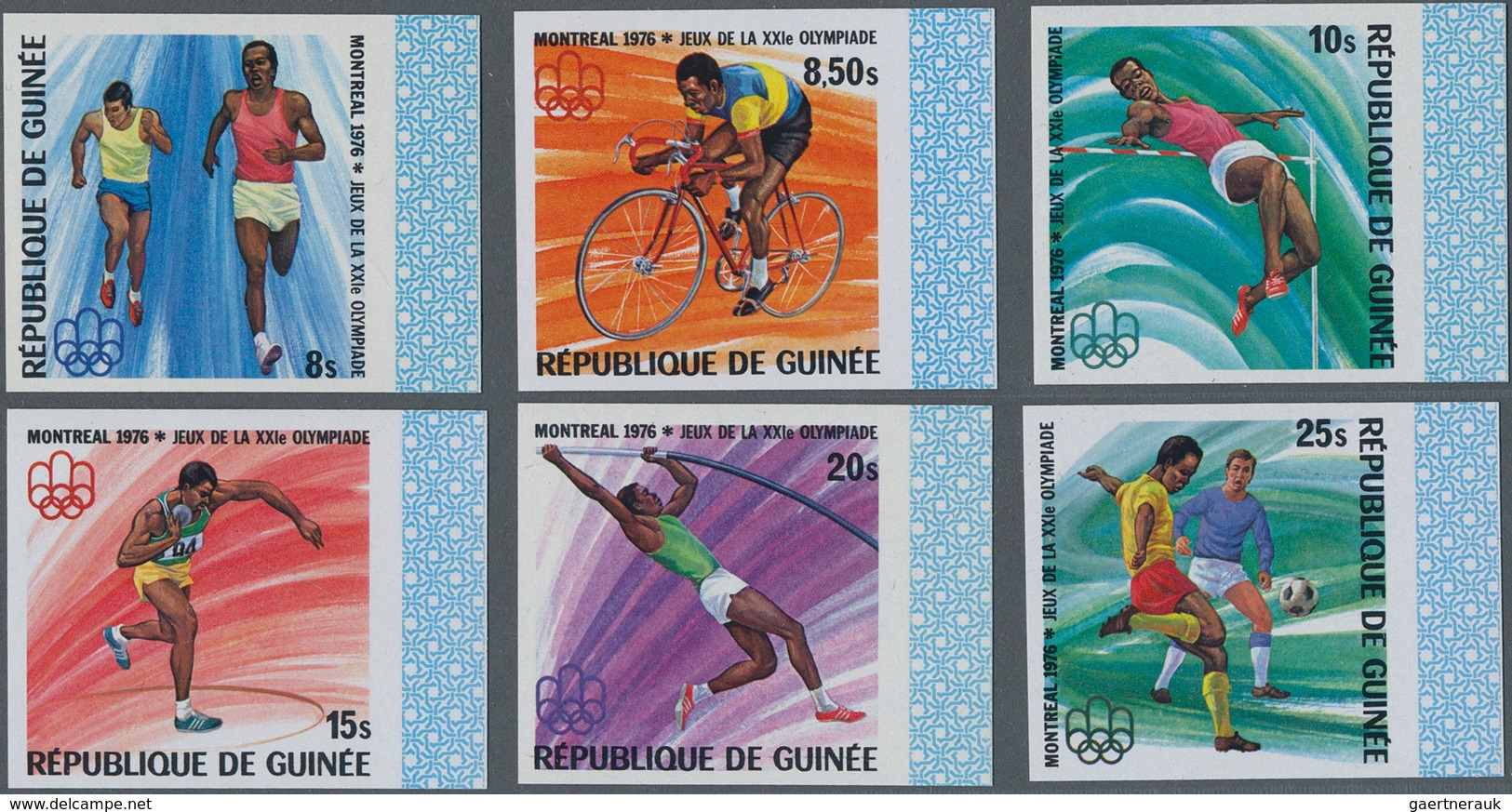 Guinea: 1965/1982. Lot Of 2,852 IMPERFORATE Stamps Showing Various Interesting Topics Like Animals ( - República De Guinea (1958-...)