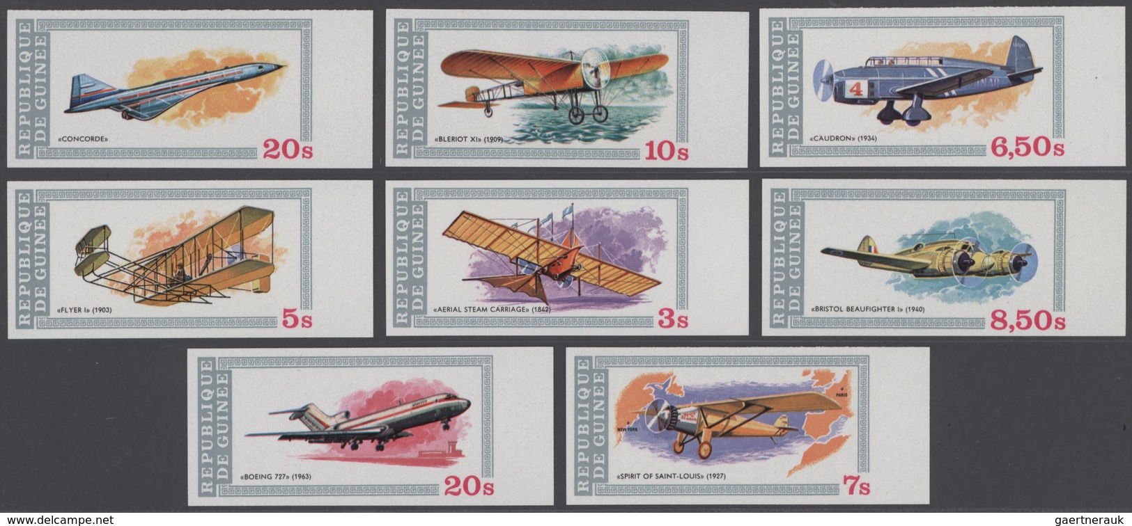 Guinea: 1965/1983, Lot With 417 Mint Never Hinged Imperforated Sets. With Some Nice Topics Like Avia - República De Guinea (1958-...)