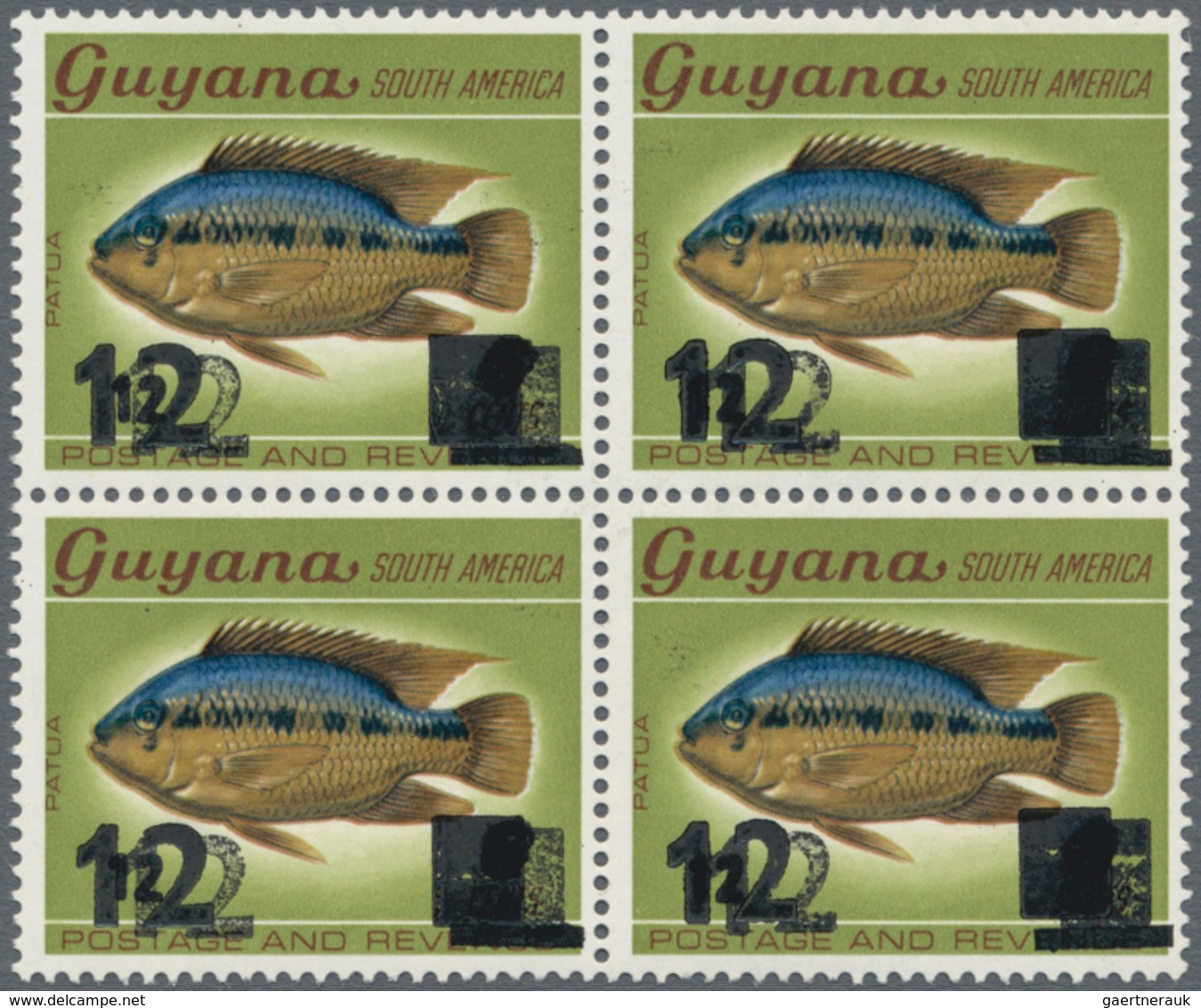 Guyana: 1980/1990 (ca.), Duplicated Accumulation In Large Box With Perforated And IMPERFORATE Single - Guiana (1966-...)