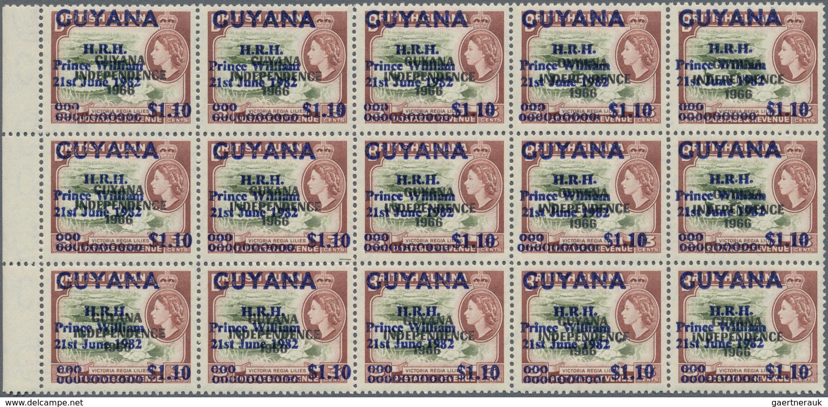 Guyana: 1980/1990 (ca.), Duplicated Accumulation In Large Box With Perforated And IMPERFORATE Single - Guiana (1966-...)
