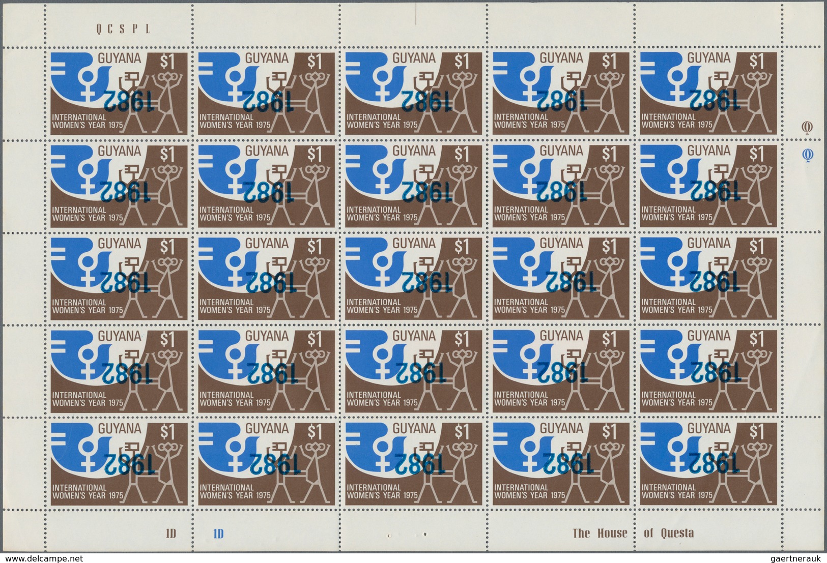 Guyana: 1980/1990 (ca.), Duplicated Accumulation In Large Box With Perforated And IMPERFORATE Single - Guyana (1966-...)