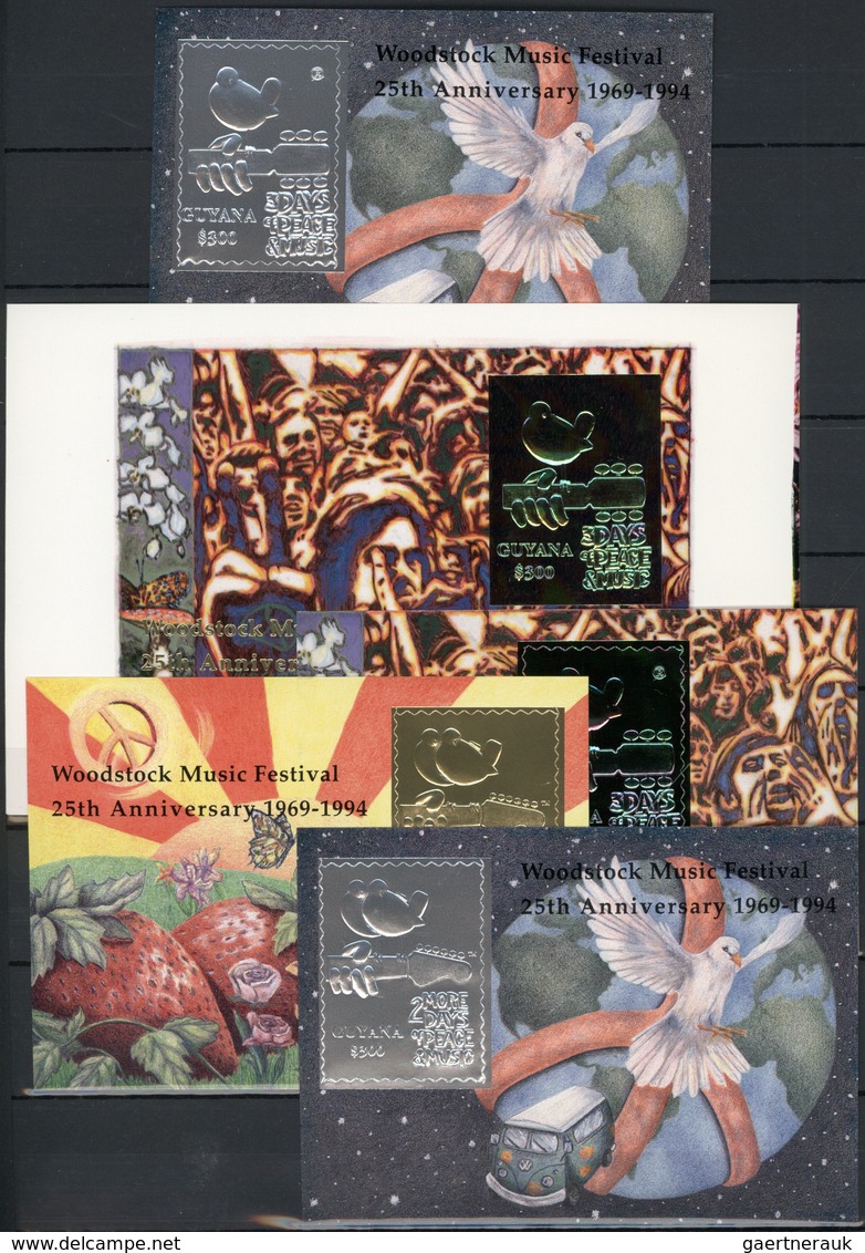 Guyana: 1992/1994, important and very specialised collection in two albums with different GOLD and S