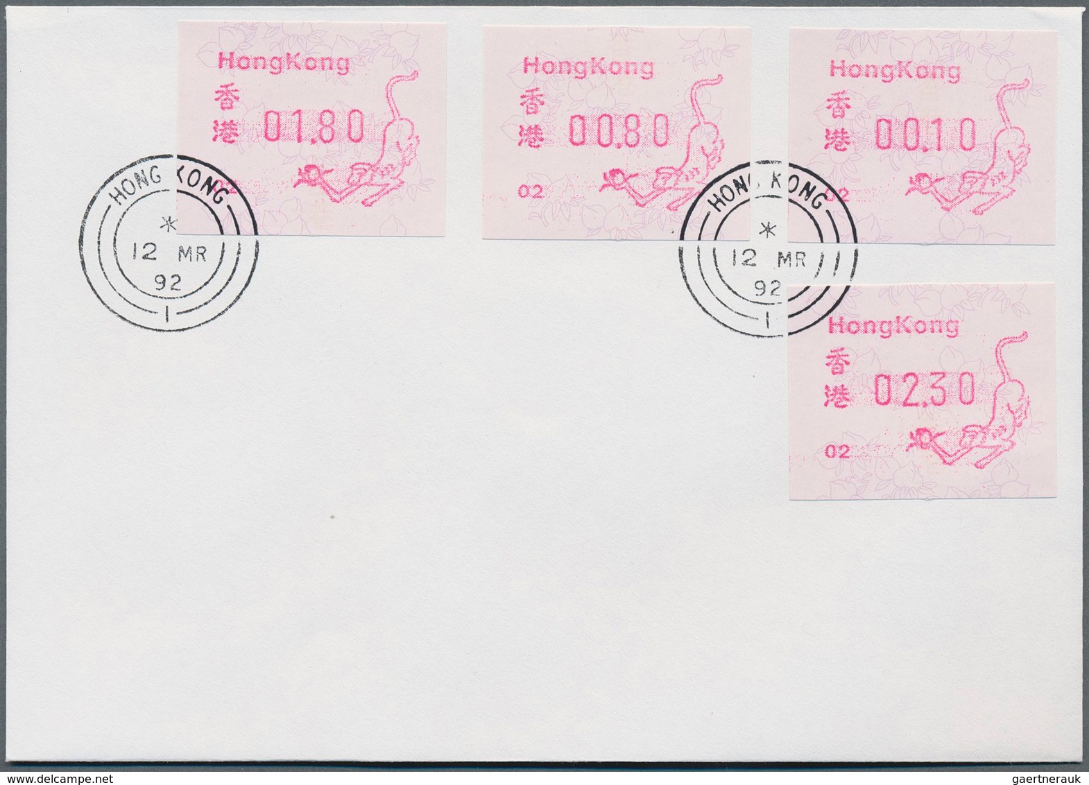 Hongkong - Automatenmarken: 1987/1997: This Lot Contains 879 FDC / Covers From The Frama Postage Lab - Distribuidores