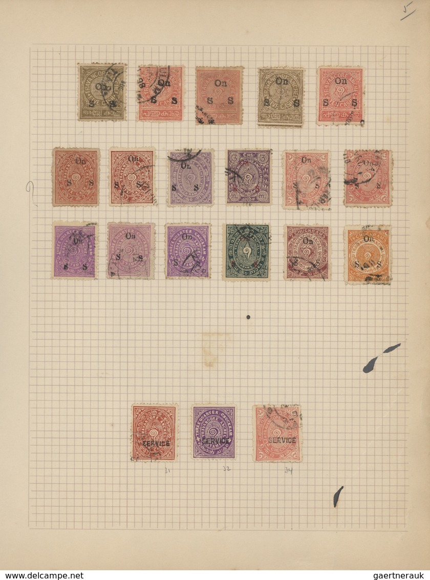 Indien: 1854/1949, Accumulation On Old Blanc Pages And In A Small Stockbook With Only Old Material F - 1854 East India Company Administration