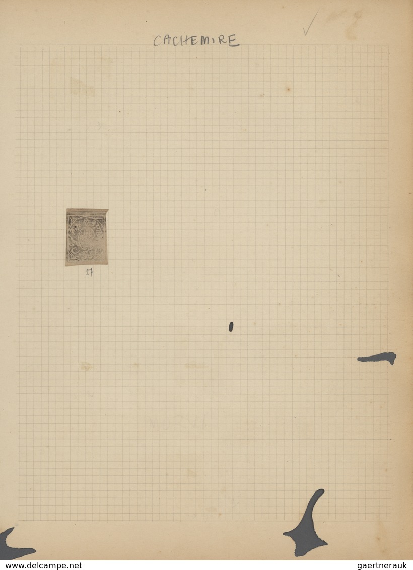 Indien: 1854/1949, accumulation on old blanc pages and in a small stockbook with only old material f