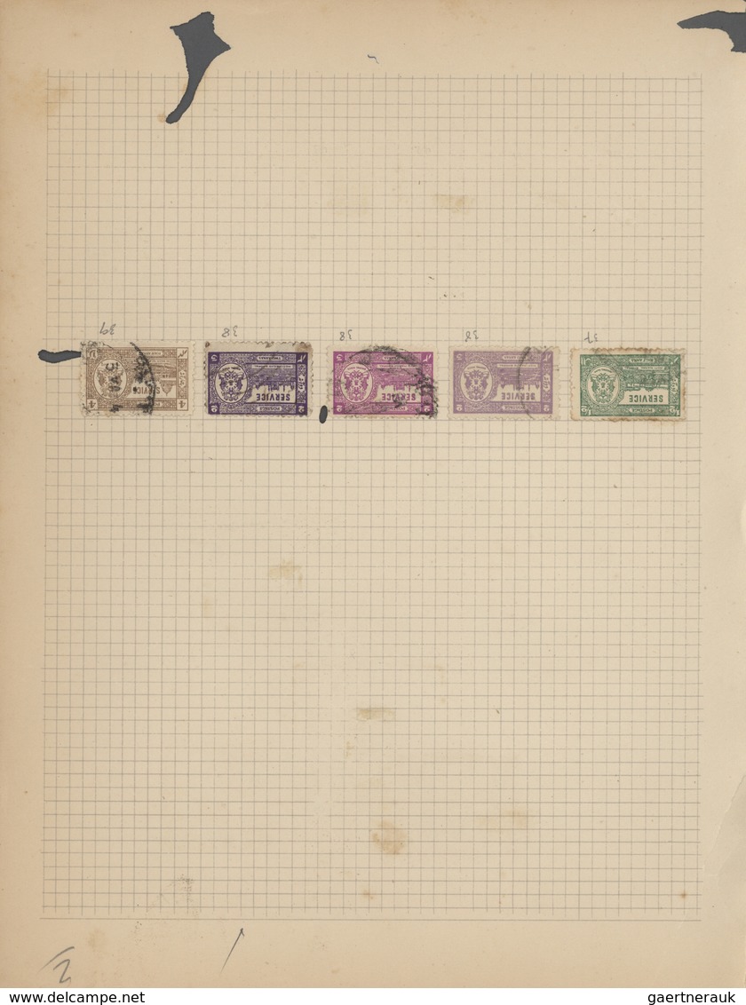 Indien: 1854/1949, accumulation on old blanc pages and in a small stockbook with only old material f