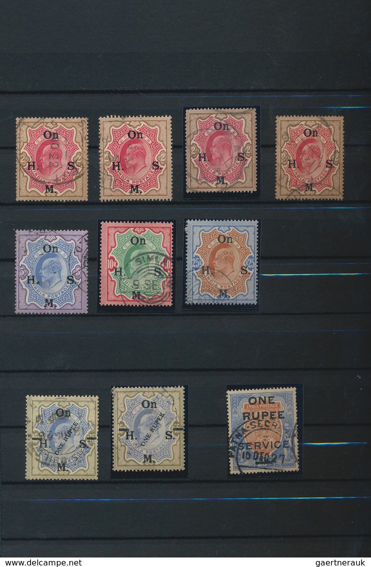 Indien: 1856-1940's: Comprehesive Collection And Accumulation Of Used Stamps, From QV To KGVI. Issue - 1854 Compañia Británica De Las Indias