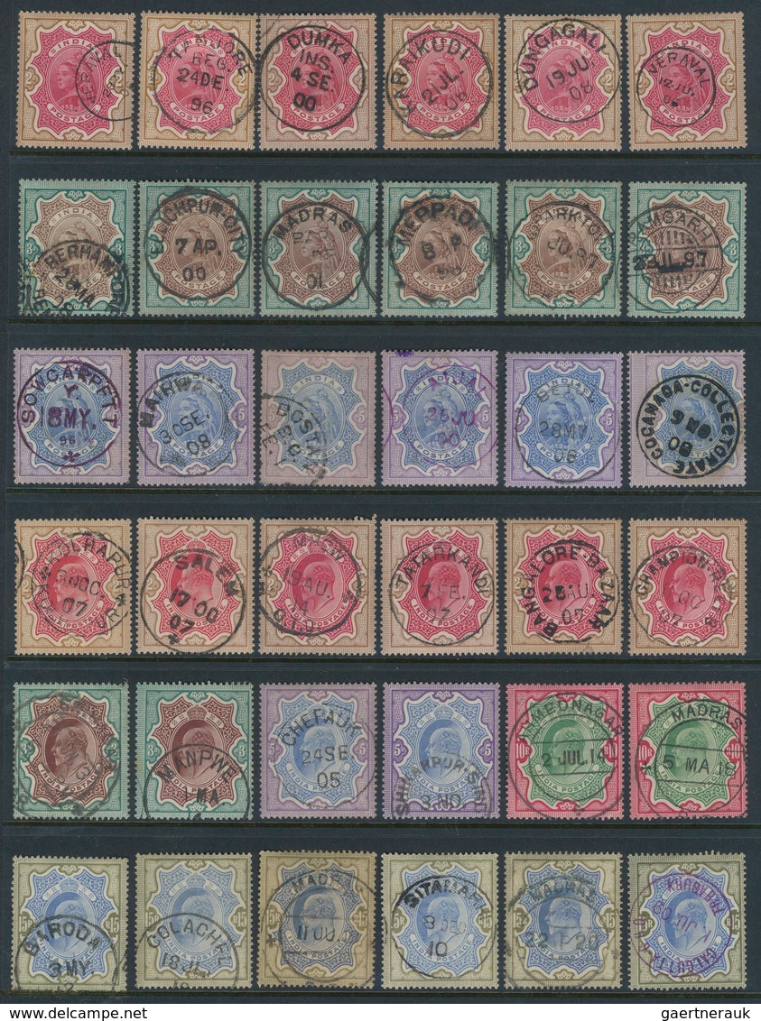 Indien: 1856-1940's: Comprehesive Collection And Accumulation Of Used Stamps, From QV To KGVI. Issue - 1854 Compañia Británica De Las Indias