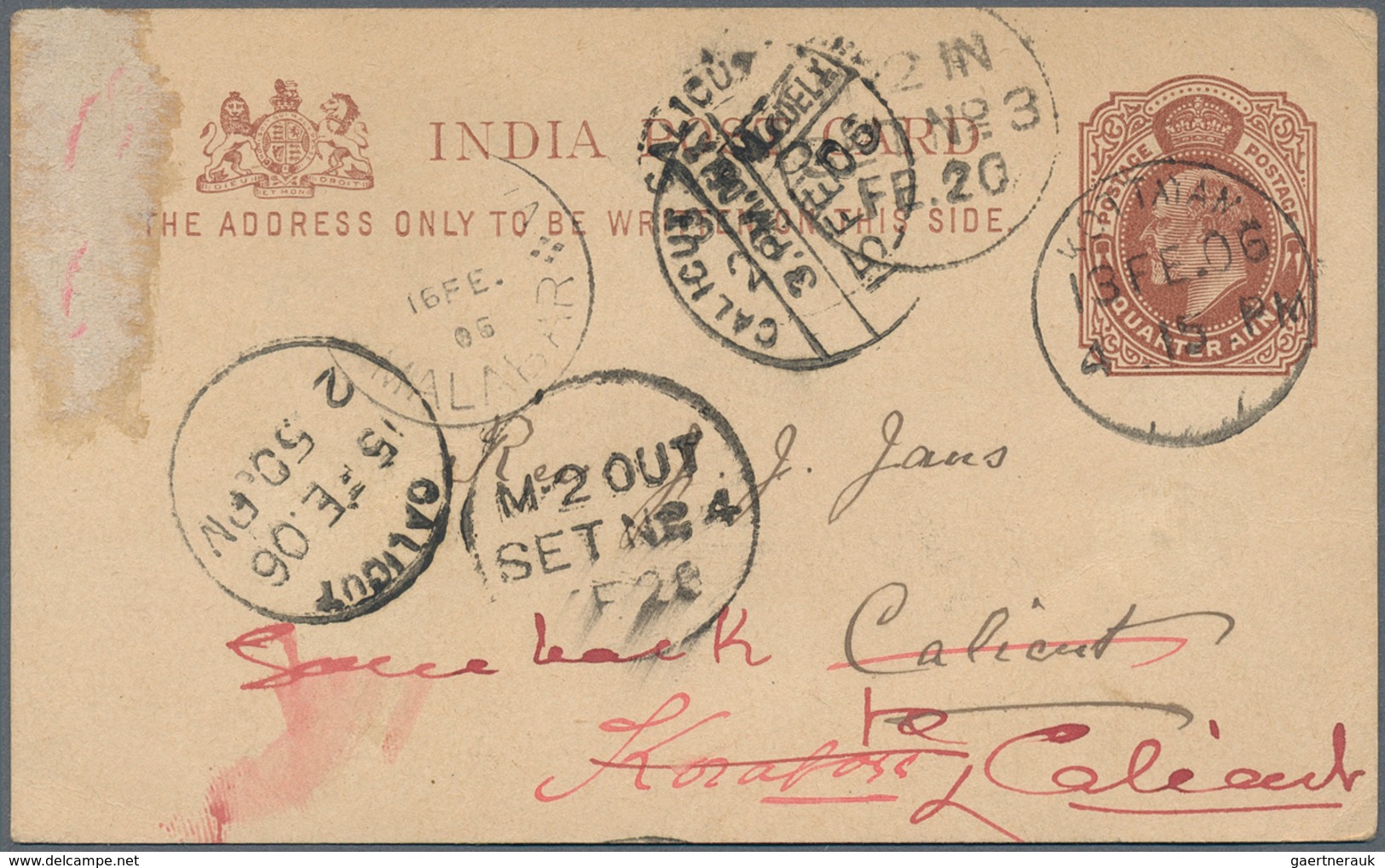 Indien: 1890's-1930's: Group Of 20 Postal Stationery Items, Covers And Postcards From British India - 1854 East India Company Administration