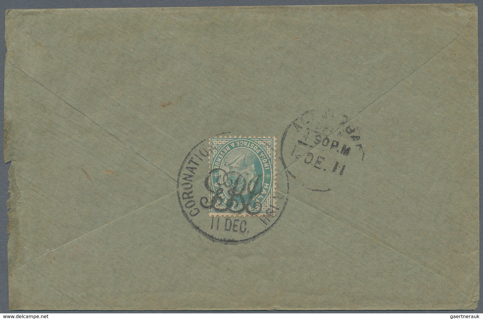 Indien: 1911/1922 Special Datestamps "Coronation Durbar 1911" And "The Prince Of Wales Camp 1922" On - 1854 East India Company Administration