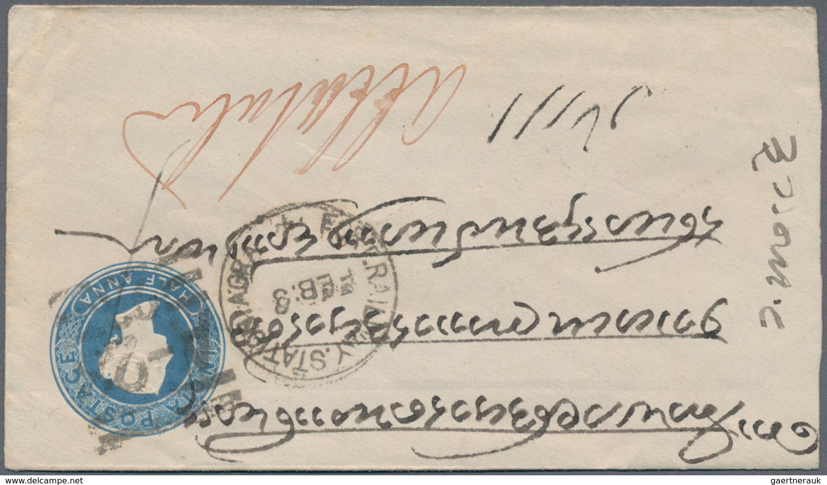 Indien - Ganzsachen: 1860's-1940's Ca.: More Than 100 Postal Stationery Envelopes, Cards, Double Car - Sin Clasificación