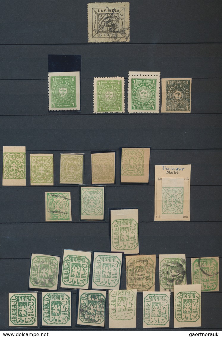 Indien - Feudalstaaten: 1860's-1940's Ca.: Collection And Accumulation Of Mint And Used Stamps From - Otros & Sin Clasificación