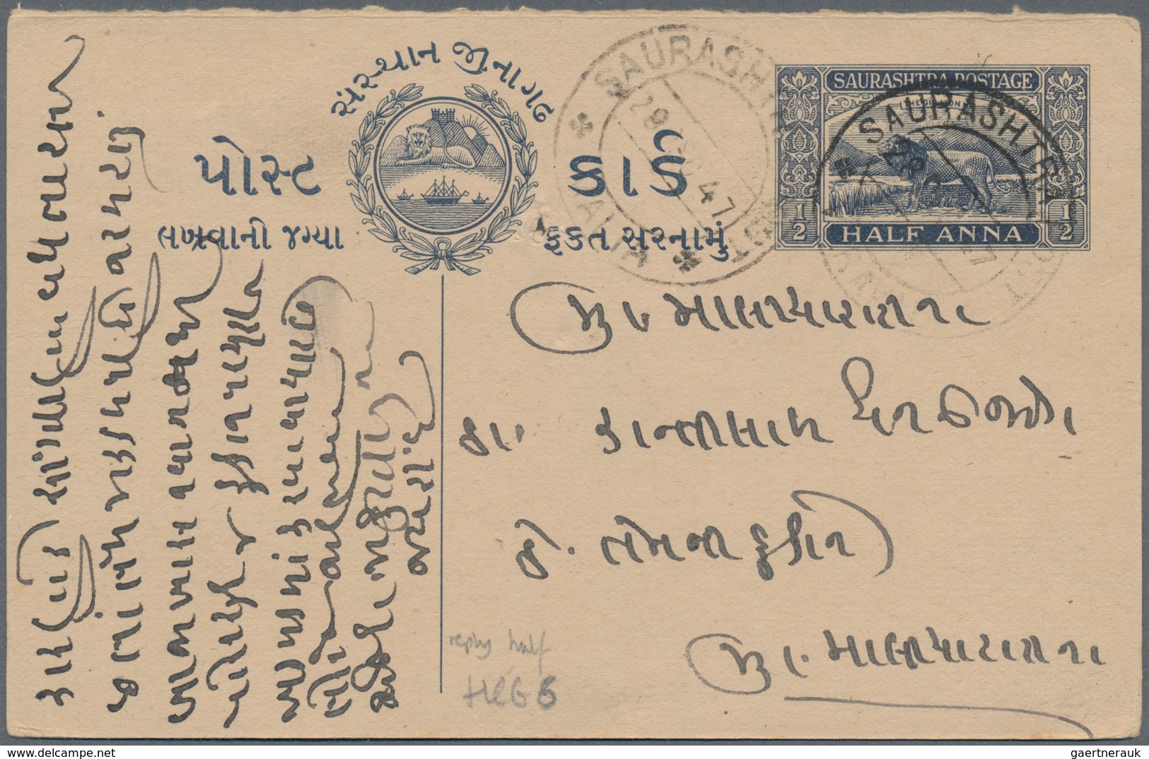 Indien - Feudalstaaten: 1880's-1940's: More Than 150 Covers, Postcards, Postal Stationery Items And - Sonstige & Ohne Zuordnung