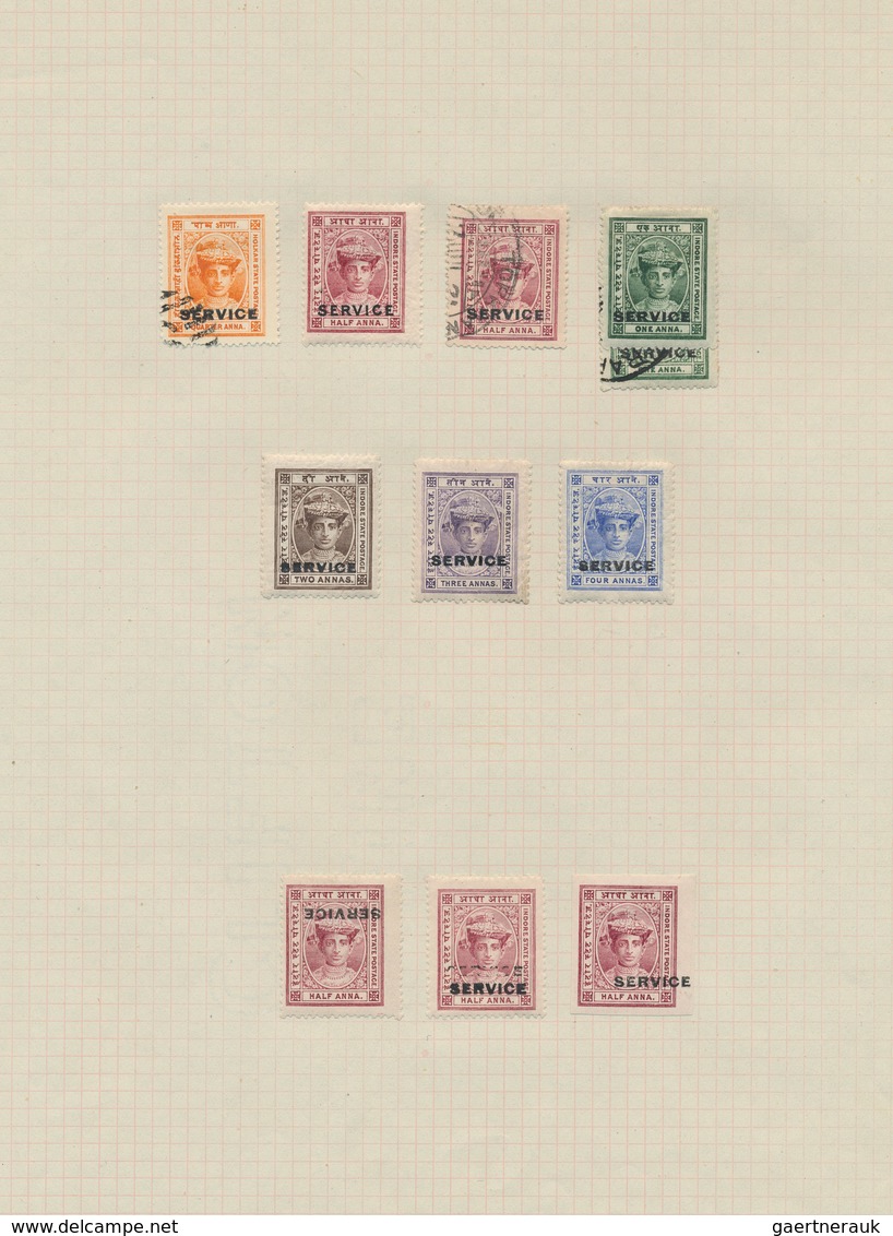 Indien - Feudalstaaten: INDORE 1886-1946: Comprehensive Collection Of Hundreds And Hundreds Of Mint - Otros & Sin Clasificación