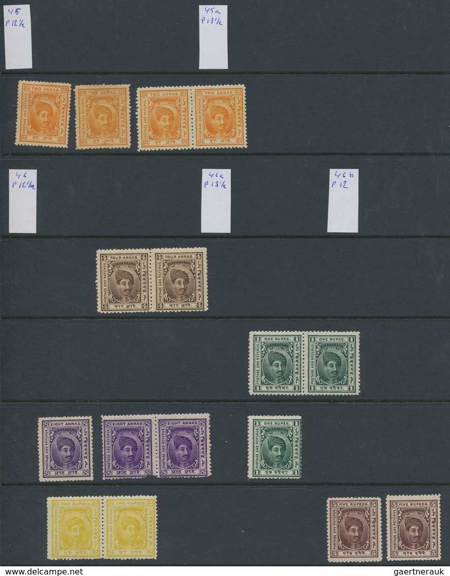 Indien - Feudalstaaten: KISHANGARH 1899-1947: Mint And Used Collection Of More Than 400 Stamps, From - Sonstige & Ohne Zuordnung