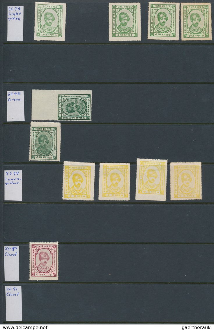 Indien - Feudalstaaten: KISHANGARH 1899-1947: Mint And Used Collection Of More Than 400 Stamps, From - Otros & Sin Clasificación