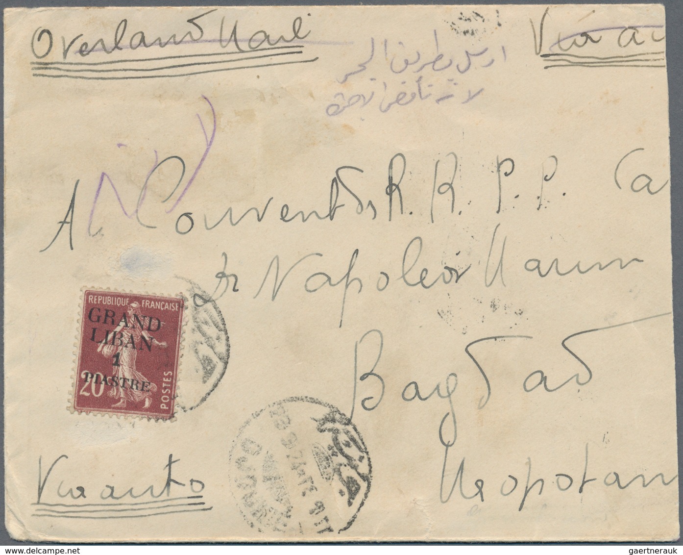 Irak: 1924/1934, IRAQ And SYRIA - OVERLAND MAIL, 11 Covers, All Marked "Overland Mail" Mostly Sent F - Irak