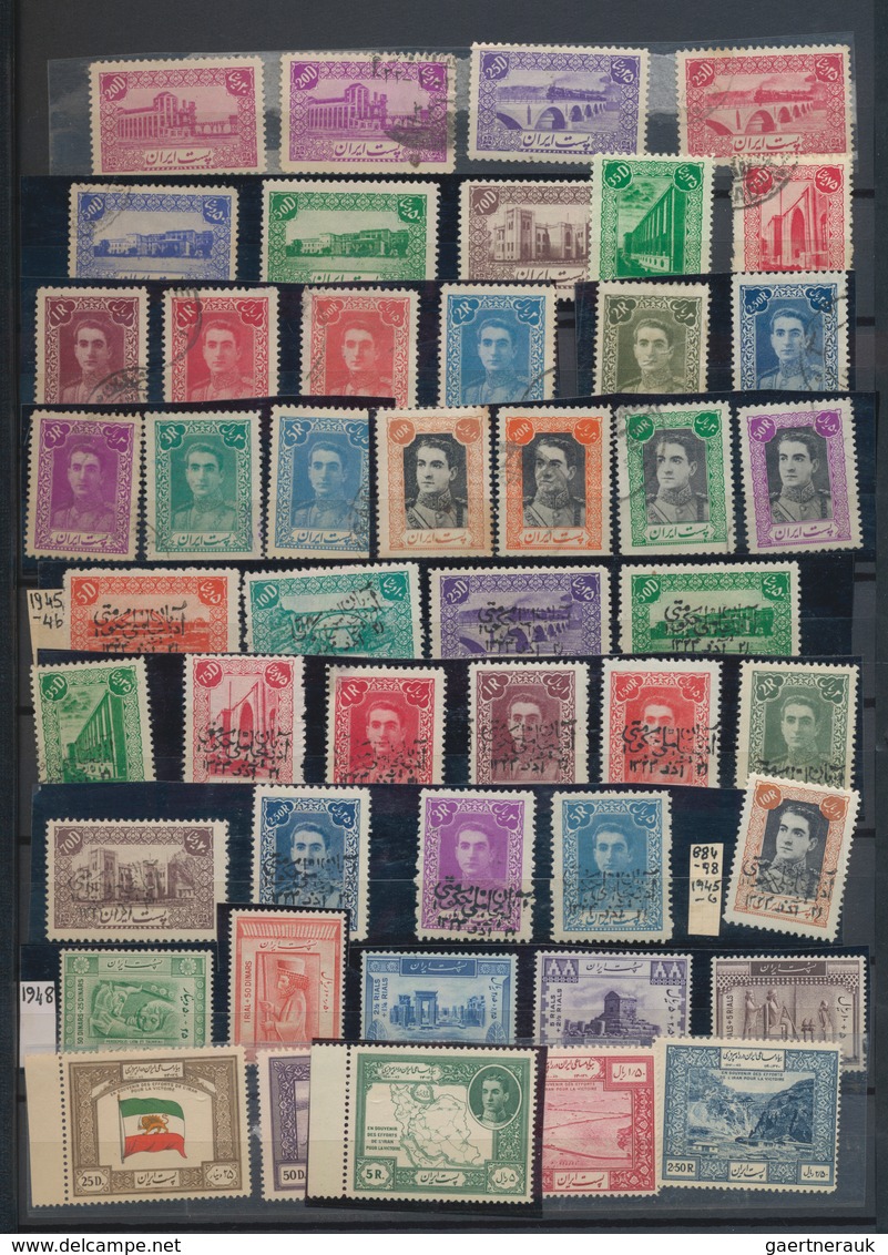 Iran: 1875/1976 (ca.), Comprehensive Mint And Used Collection In A Thick Stockbook, Well Sorted Thro - Iran