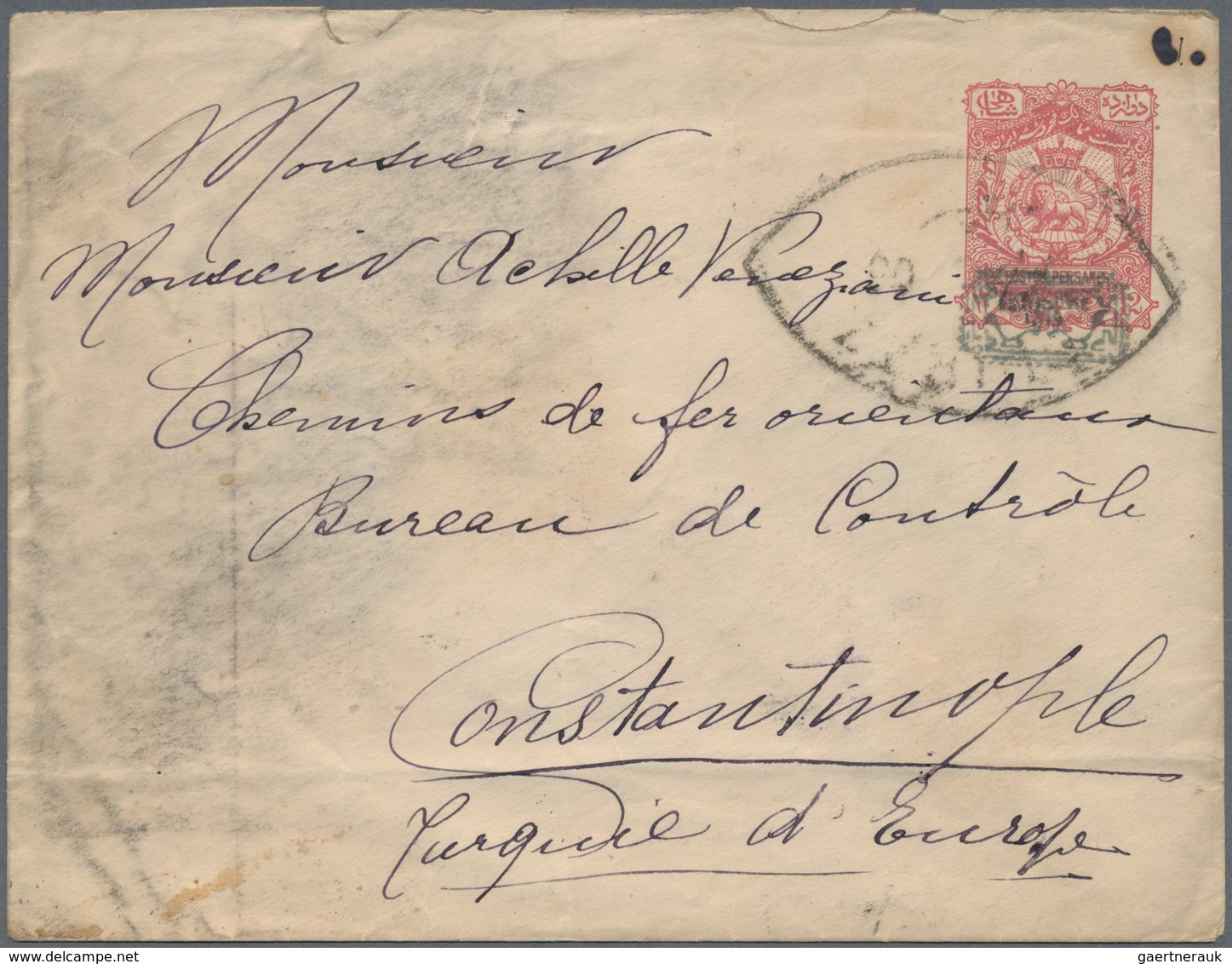 Iran: 1877-1902 Postal Stationery: Group Of 17 P/s Cards And Envelopes, Used Or Unused, Including Do - Irán