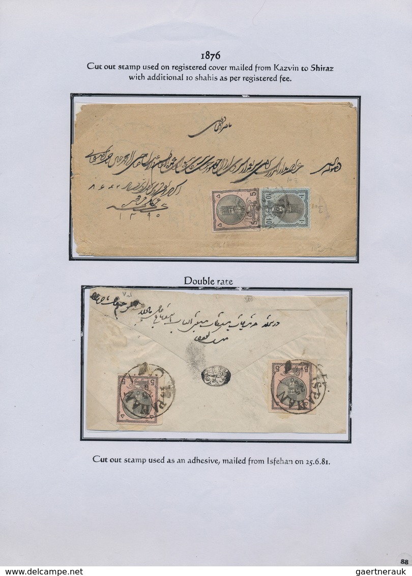 Iran: 1878-1925, "PERSIAN POSTAL STATIONERY IN THE QAJAR PERIOD" Exhibition Collection on 128 pages