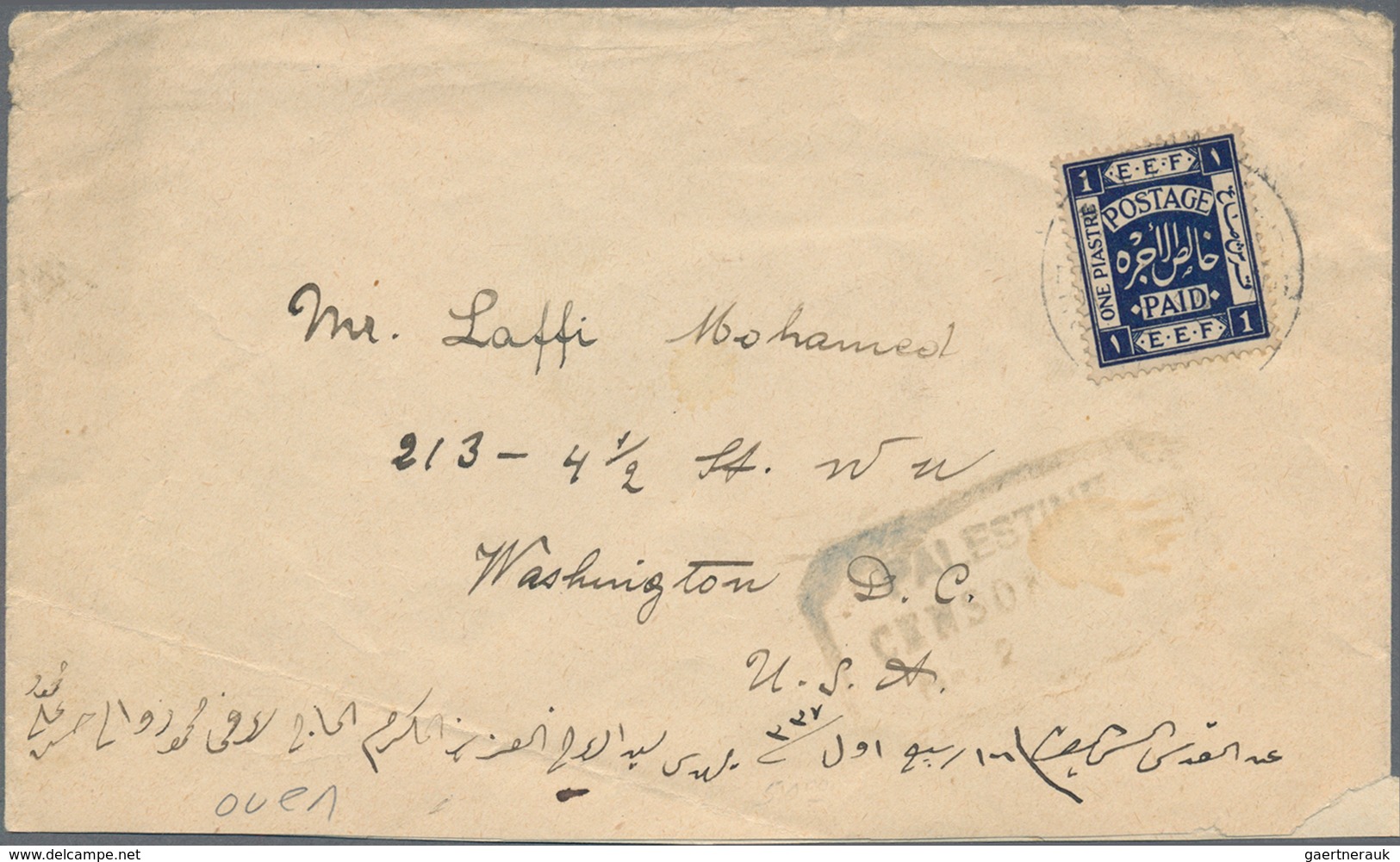 Israel: 1920/1970 (ca.), Israel and some Palestine, holding of several hundred covers/cards, incl. r