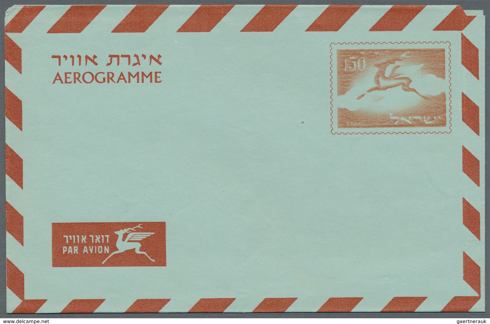 Israel: 1952/1960 (ca.), AEROGRAMMES: Interesting Group With 18 Aerogrammes (unused Except One Is CT - Used Stamps (without Tabs)