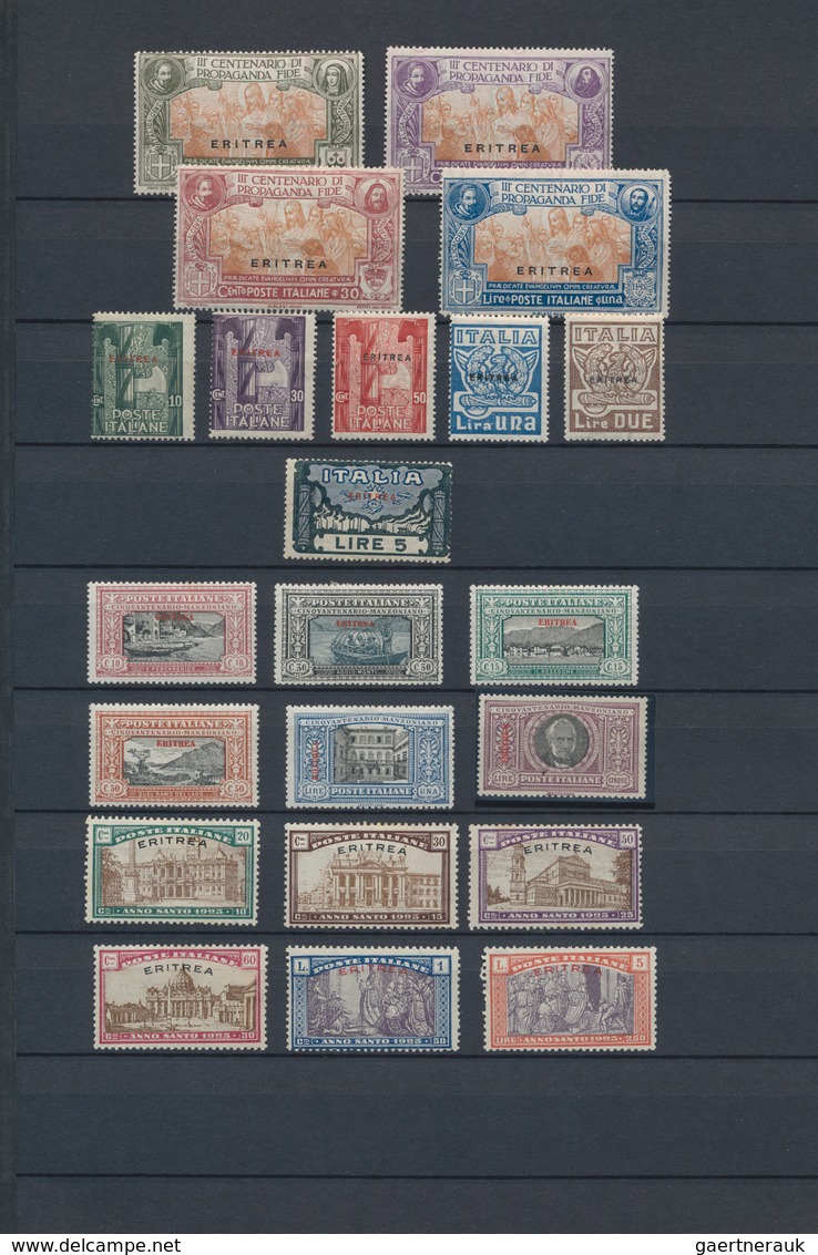 Italienisch-Eritrea: 1893/1934, A Mint High-class Collection Incl. Many Interesting And Better Issue - Eritrea