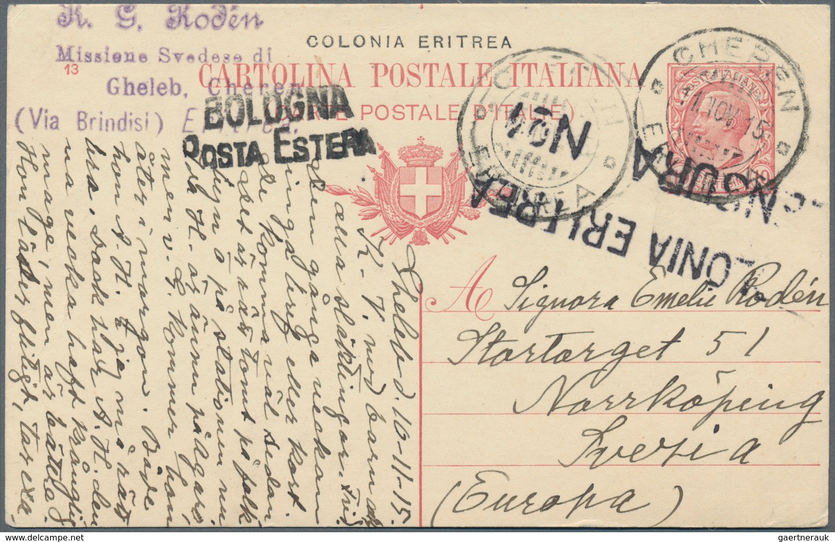 Italienisch-Ostafrika: 1915/1943, Nice Collection Of 28 Cards And Letters From Italian Eastafrica St - Africa Oriental Italiana