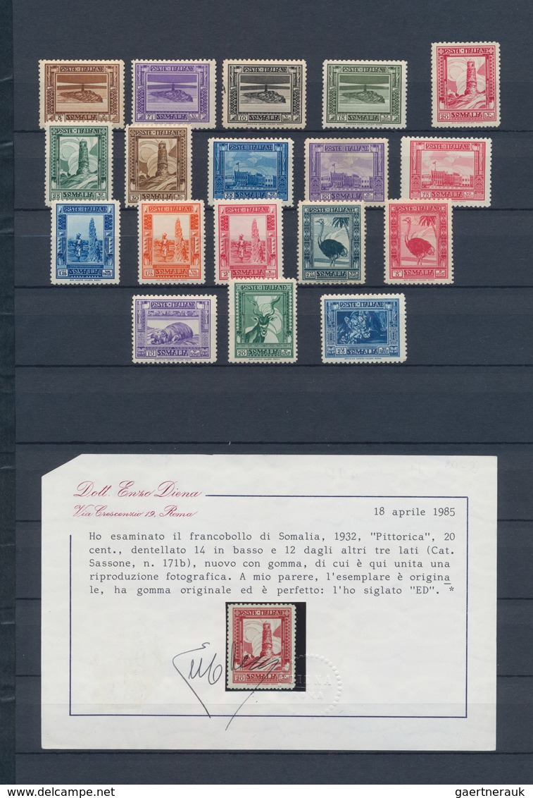 Italienisch-Somaliland: 1906/1936, A Mint High-class Collection Showing Many Better Items, E.g. 1906 - Somalia