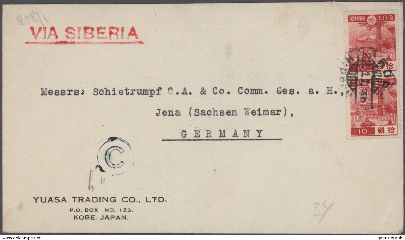 Japan: 1874/1983 (ca.), Covers/used Ppc (21 Inc. One Front) Or Used Stationery (ca. 81). Total 102 I - Autres & Non Classés