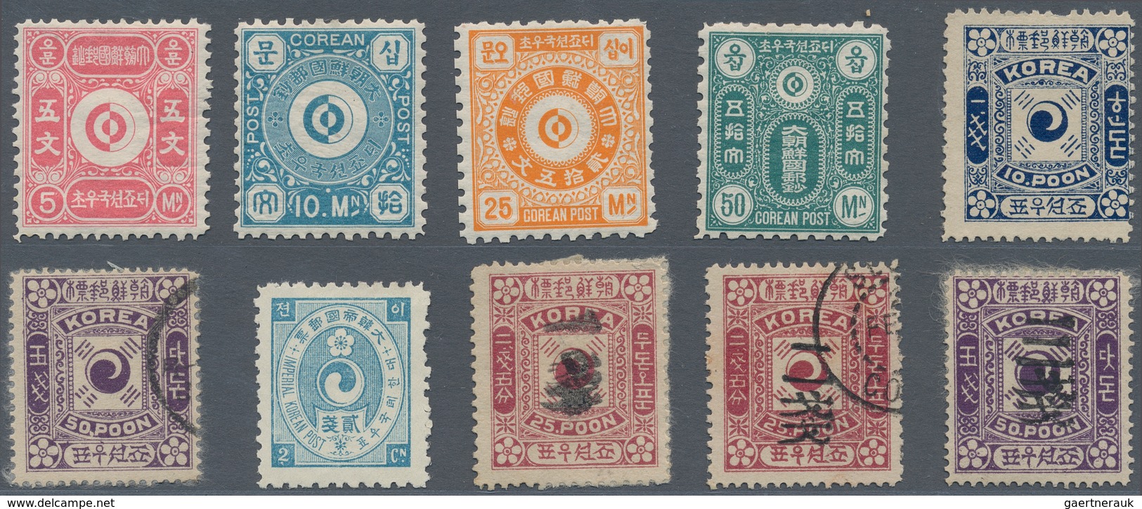 Japan: 1876/1940 (ca.), Mint And Mostly Used On Large Stockpages, One Cover To Denmark, Plus Some Ko - Otros & Sin Clasificación