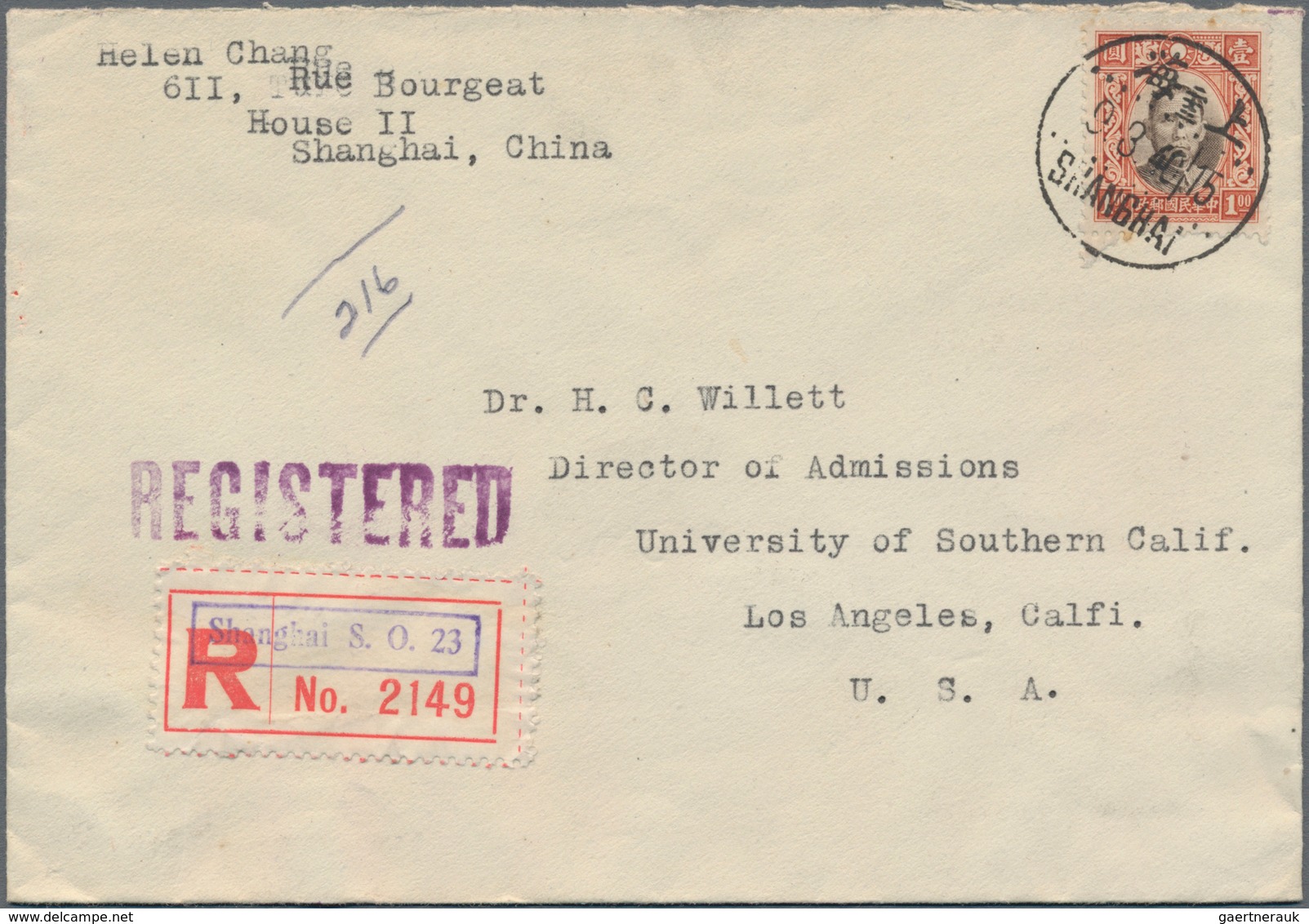 Japanische Besetzung  WK II - China - Zentralchina / Central China: 1938/44, unovpt. issues on cover