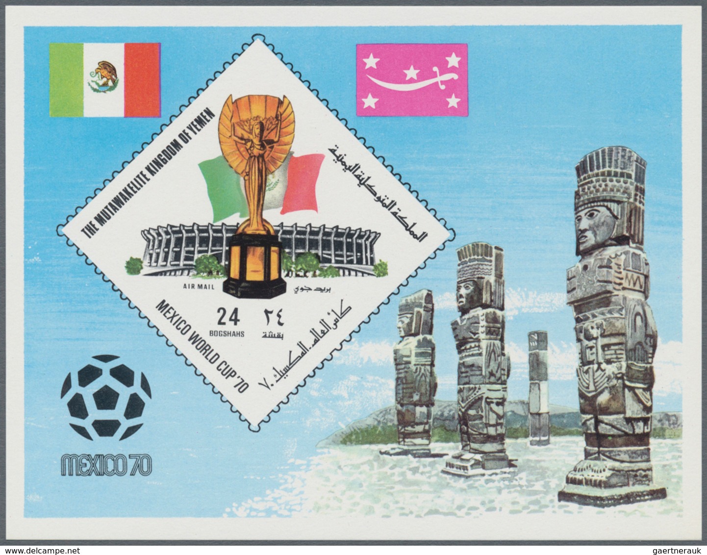 Jemen: 1940/1972 (ca.), Unusual Accumulation In Large Box Incl. Large Blocks/part Sheets, Many Minia - Yemen