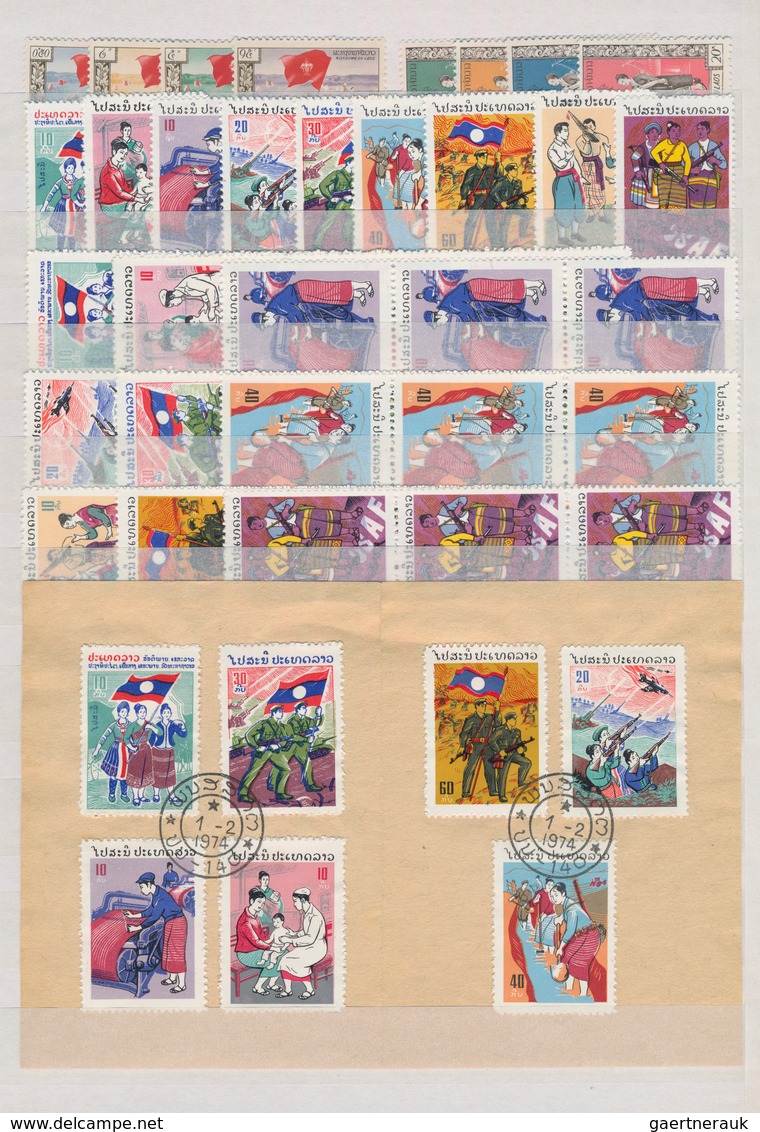 Laos - Pathet-Lao-Ausgaben: 1961/1974, Lot Of Mint Issues: Michel Nos. 1/8, 9/17 (4), In Addition No - Laos