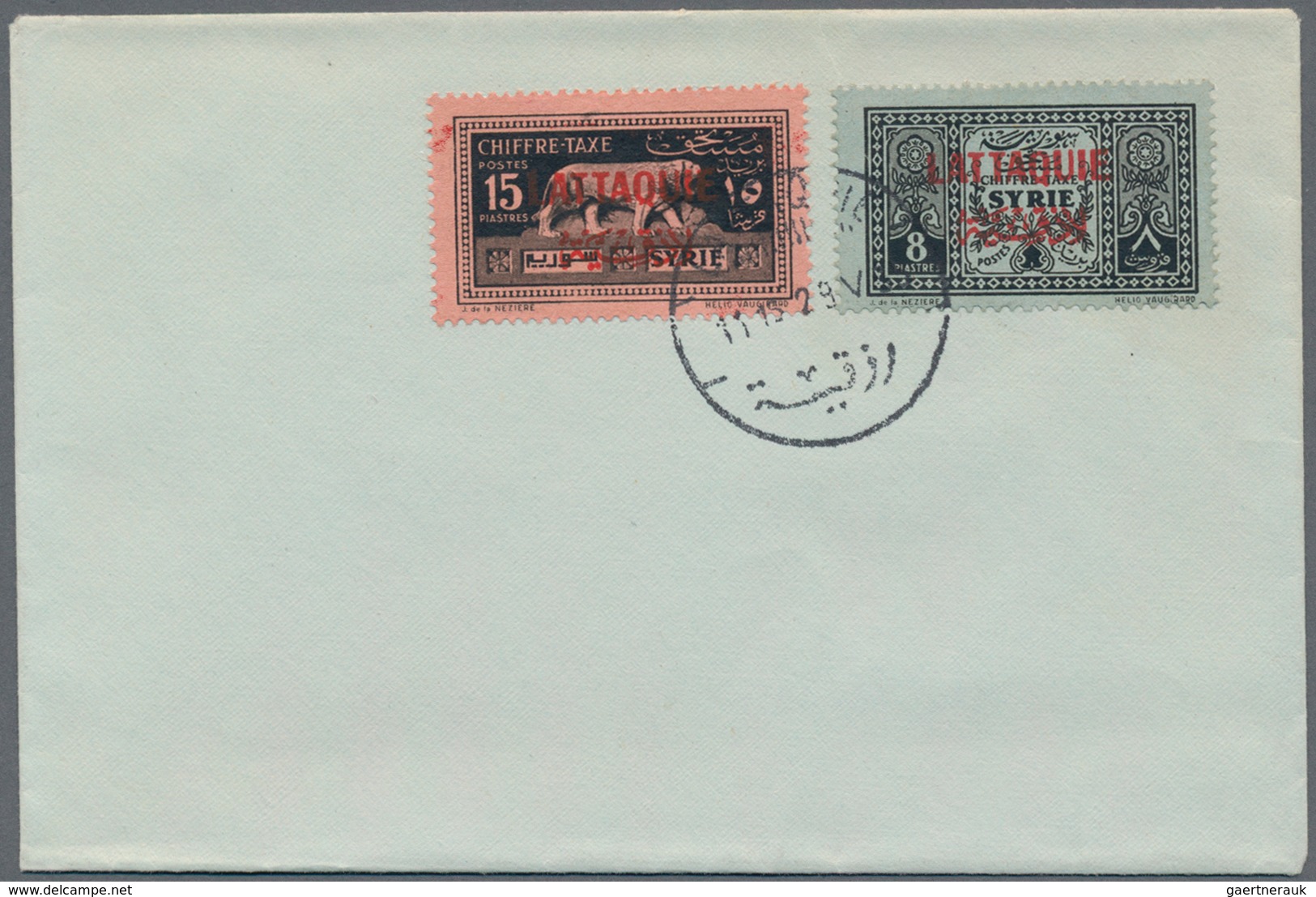 Latakia: 1924-35, Alaouites & Lattaquie 10 Covers With Complete Set Frankings (unadressed), Fine Gro - Cartas & Documentos