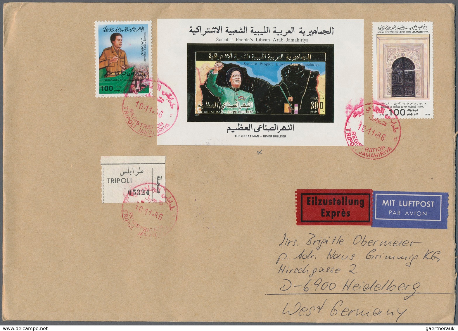 Libyen: 1912/1990 (ca.), holding of apprx. 150 covers/cards from some Italian period incl. a 1912 po