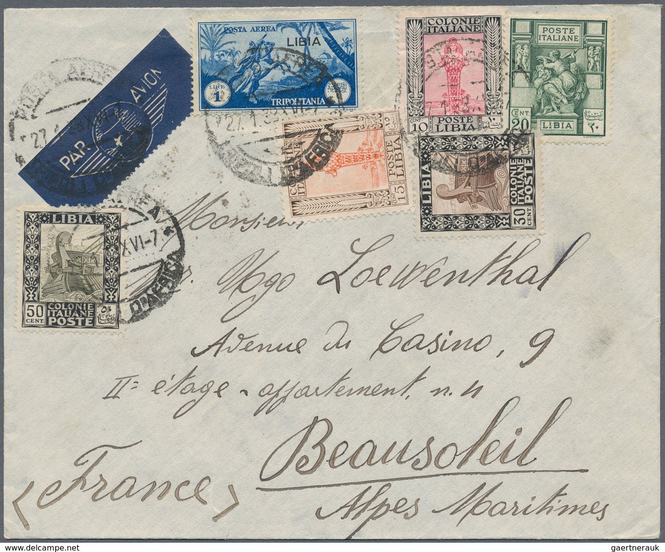 Libyen: 1912/1990 (ca.), holding of apprx. 150 covers/cards from some Italian period incl. a 1912 po