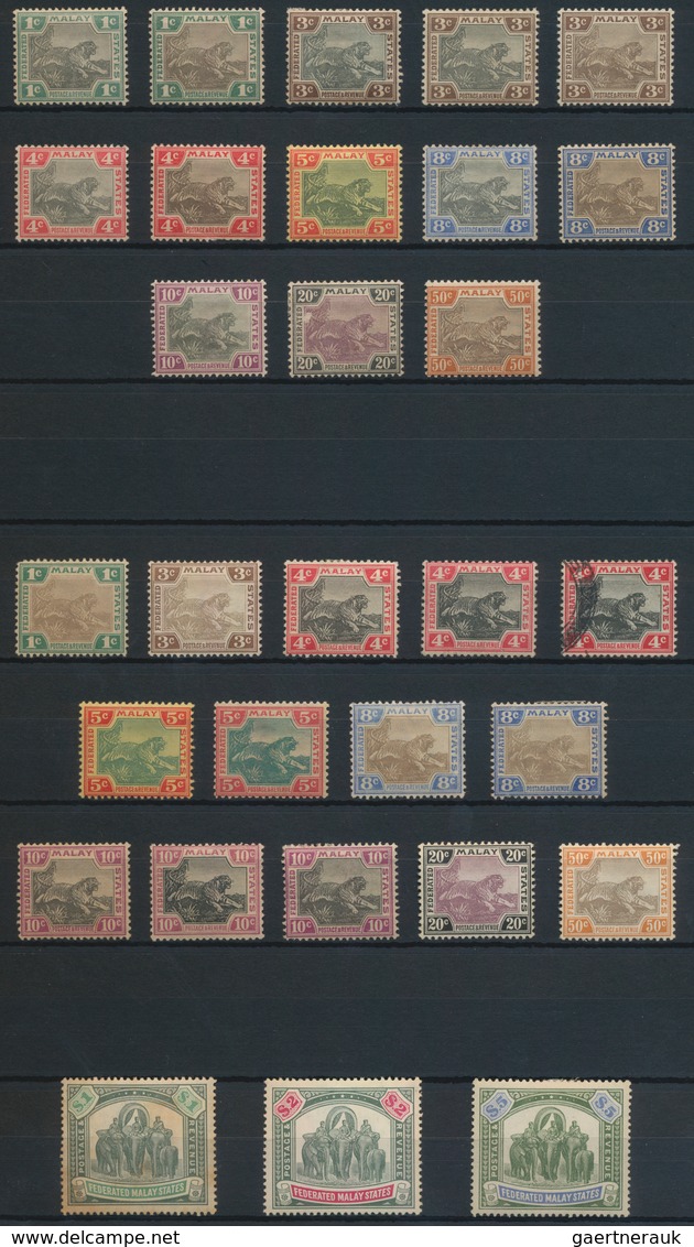 Malaiischer Staatenbund: 1900-1908 Ca.: Mint Collection Of Fed. Malay States Early Issues Including - Federated Malay States