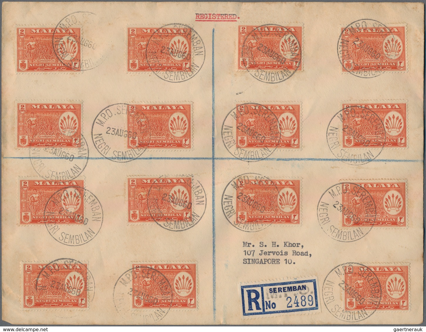 Malaiische Staaten - Negri Sembilan: 1925 - 1960 (approx.), Accumulation Of About 170 Covers With In - Negri Sembilan