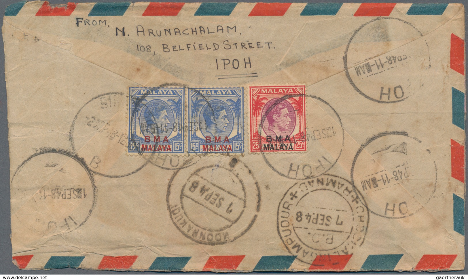 Malaiische Staaten - Perak: 1903 Onwards, About 150 Covers Including Many Registered, And With Postm - Perak