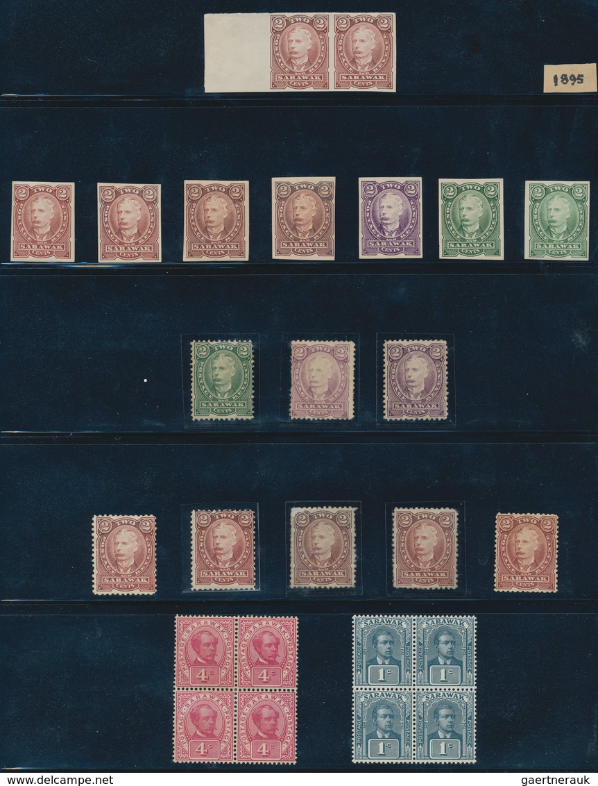 Malaiische Staaten - Sarawak: 1869-1947, Comprehensive Collection Of Mint And Used Stamps, Nine Cove - Andere & Zonder Classificatie