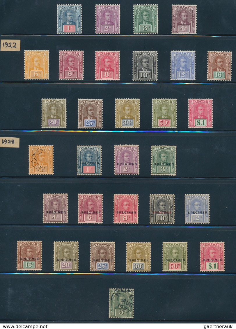 Malaiische Staaten - Sarawak: 1869-1947, Comprehensive Collection Of Mint And Used Stamps, Nine Cove - Otros & Sin Clasificación