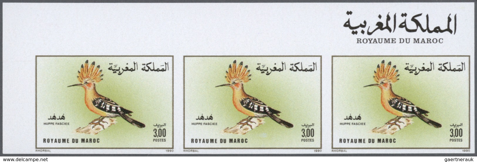 Marokko: 1973/1991, U/m Accumulation Of Apprx. 1.900 IMPERFORATE Stamps, Mainly Within Units Incl. M - Covers & Documents