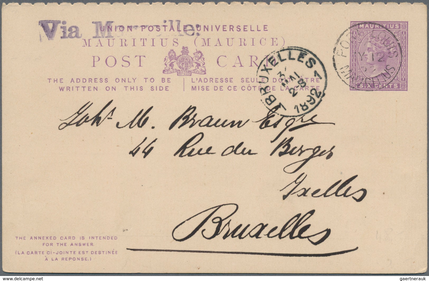 Mauritius: 1860's-1920's POSTAL STATIONERY: Collection Of 32 Postal Stationery Cards, Envelopes And - Mauritius (...-1967)