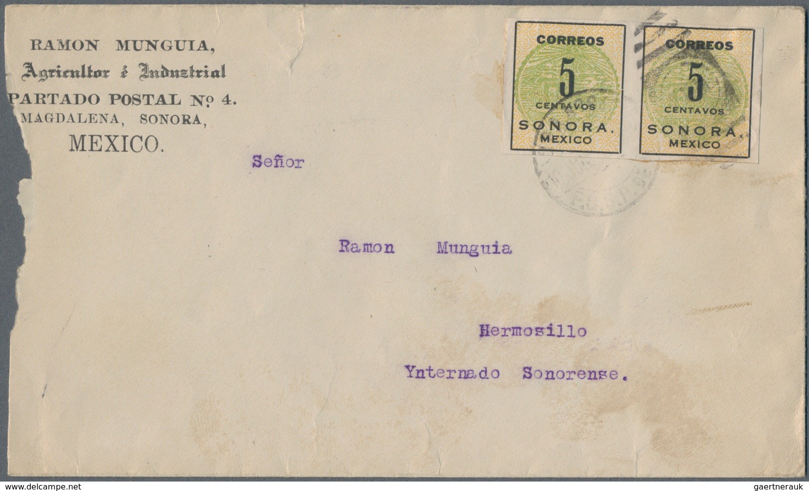 Mexiko: 1870-1960, Vielseitiger Posten Mit Etwa 200 Briefen, Belegen Und Ganzsachen, Dabei Viele Kle - Mexico