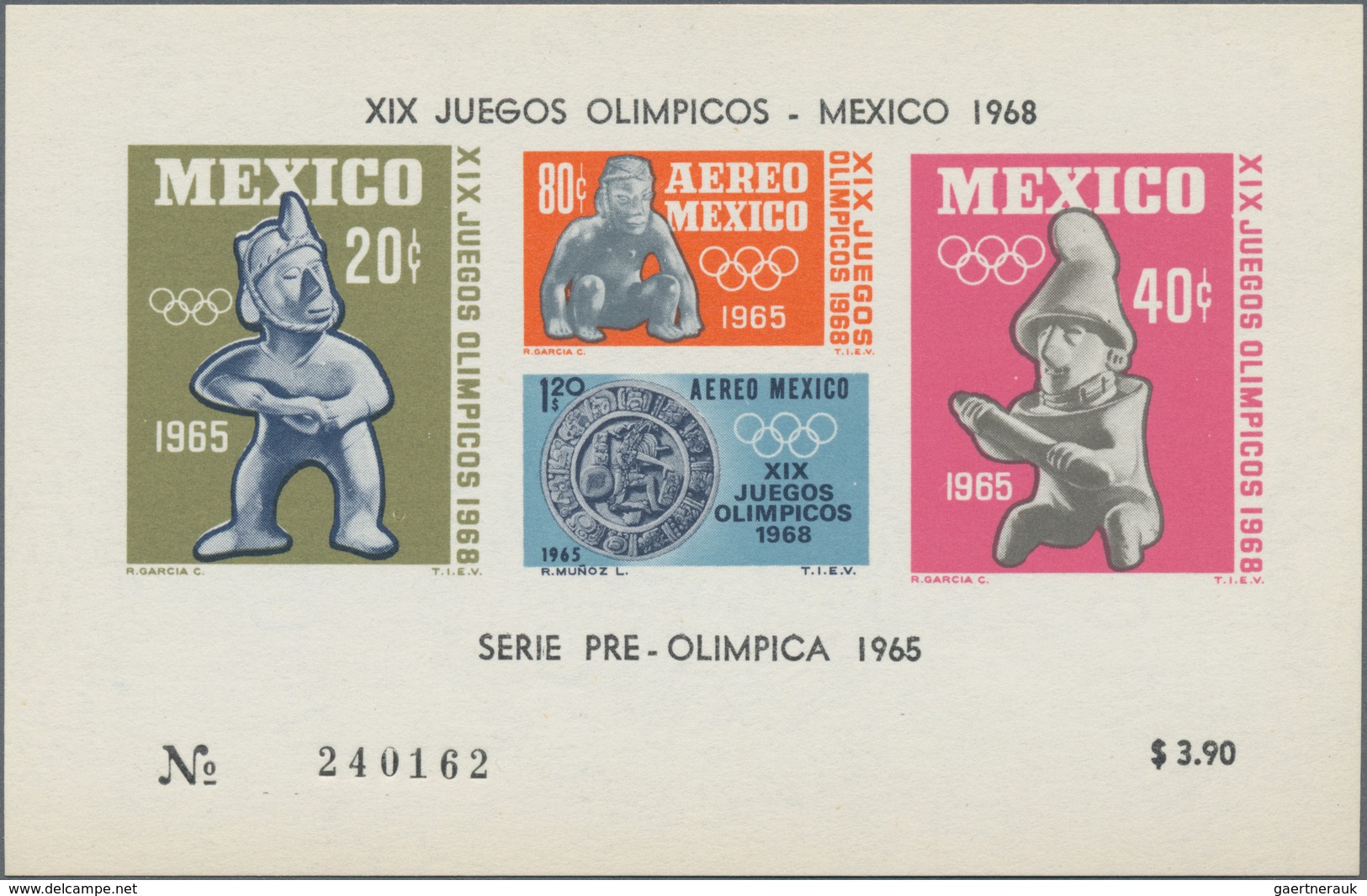 Mexiko: 1965/1967, Summer Olymics 1968 In Mexico-City Accumulation With 691 Miniature Sheets Mostly - Mexiko