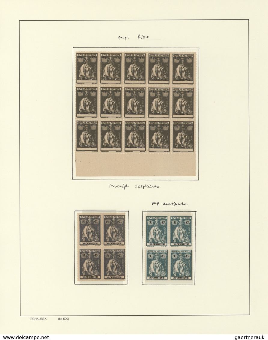 Mocambique: 1876/1975, Comprehensive Mint And Used Collection On Album Pages In A Schaubek Binder, W - Mosambik