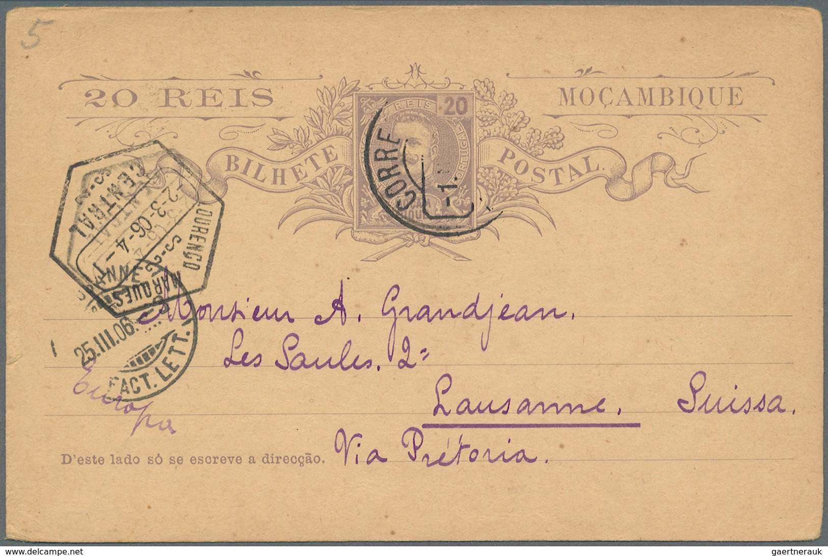 Mocambique: 1894/1985, 192 covers, cards, ancient picture postcards, arimail, many good postal stati